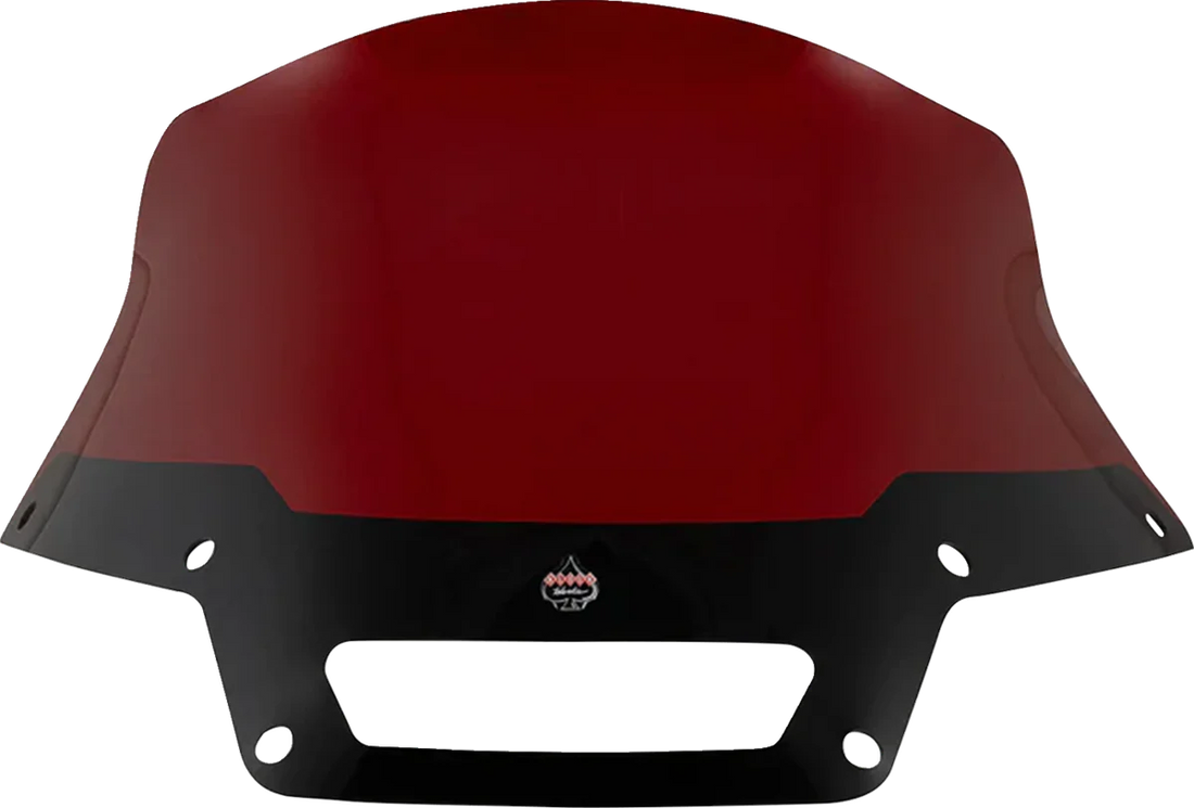 Klock Werks Kolor Flare™ Sport Windshield - 8" - Red - FXLRST KWW-02-0629 - Side View