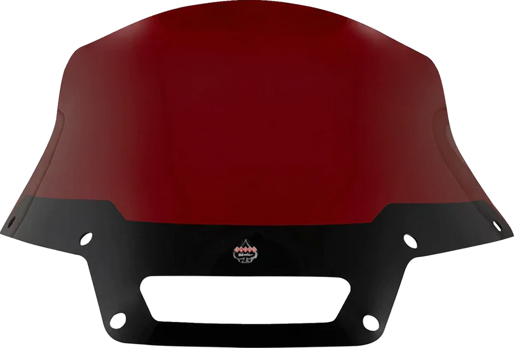 Klock Werks Kolor Flare™ Sport Windshield - 8" - Red - FXLRST KWW-02-0629 - Side View