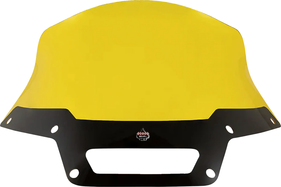 Klock Werks Kolor Flare™ Sport Windshield - 8" - Yellow - FXLRST KWW-02-0631 - Side View