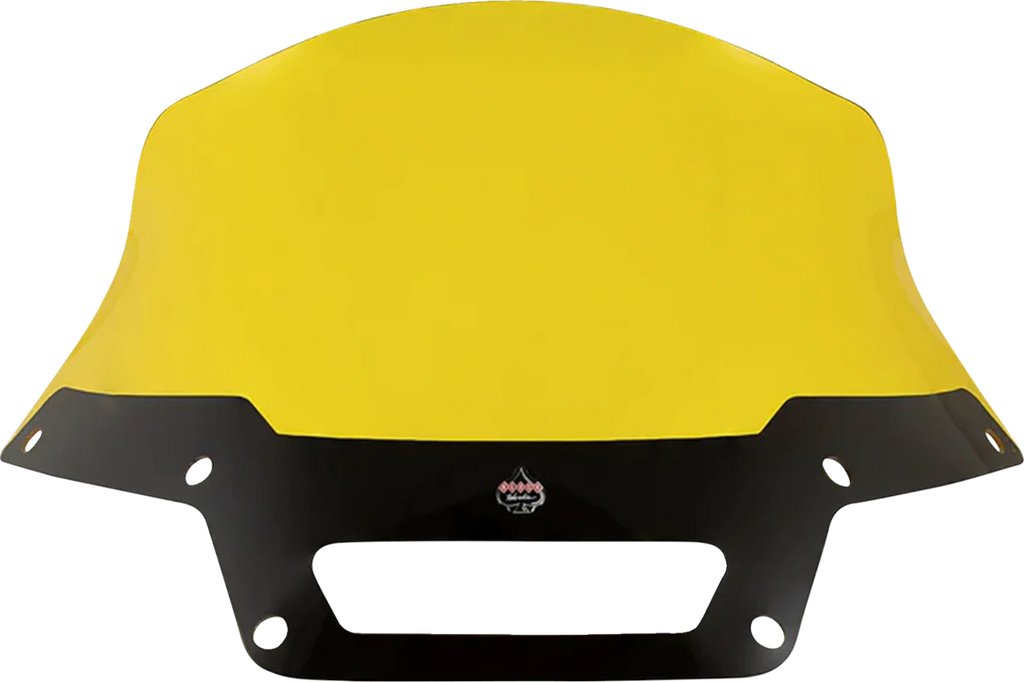 Klock Werks Kolor Flare™ Sport Windshield - 8" - Yellow - FXLRST KWW-02-0631 - Side View