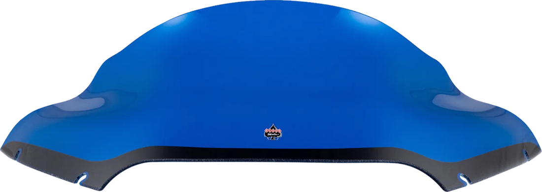 Klock Werks Kolor Flare™ Sport Windshield - 9" - Blue - FLTR KWW-01-0672 - Side View