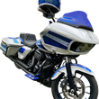 Load image into Gallery viewer, Klock Werks Kolor Flare™ Sport Windshield - 9" - Blue - FLTR KWW-01-0672 - Back View