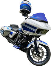 Load image into Gallery viewer, Klock Werks Kolor Flare™ Sport Windshield - 9" - Blue - FLTR KWW-01-0672 - Back View