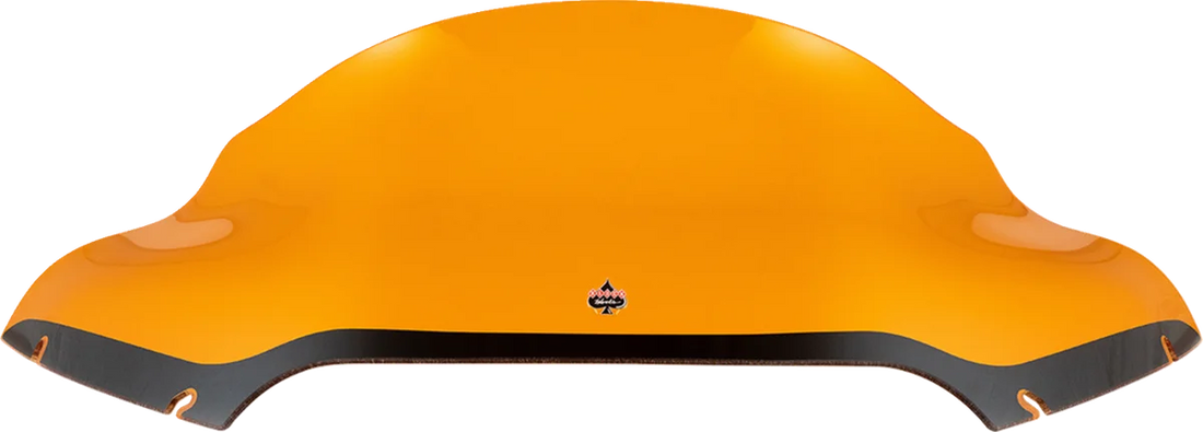 Klock Werks Kolor Flare™ Sport Windshield - 9" - Orange - FLTR KWW-01-0668 - Side View