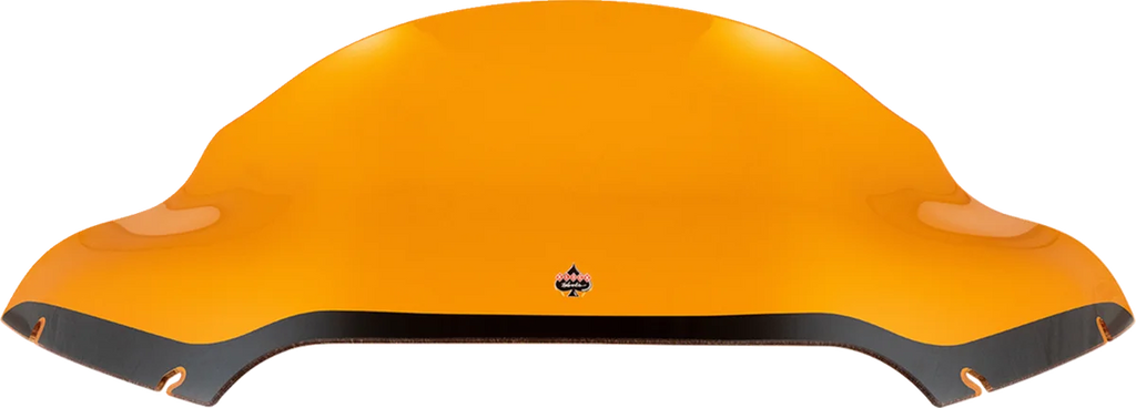Klock Werks Kolor Flare™ Sport Windshield - 9" - Orange - FLTR KWW-01-0668 - Side View