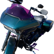 Load image into Gallery viewer, Klock Werks Kolor Flare™ Sport Windshield - 9" - Purple - FLTR KWW-01-0673 - Side View