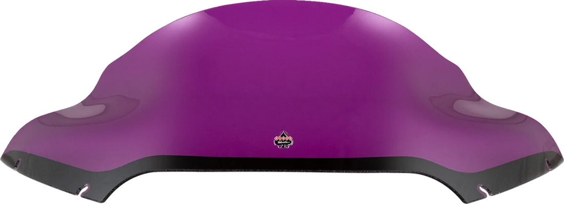 Klock Werks Kolor Flare™ Sport Windshield - 9" - Purple - FLTR KWW-01-0673 - Back View
