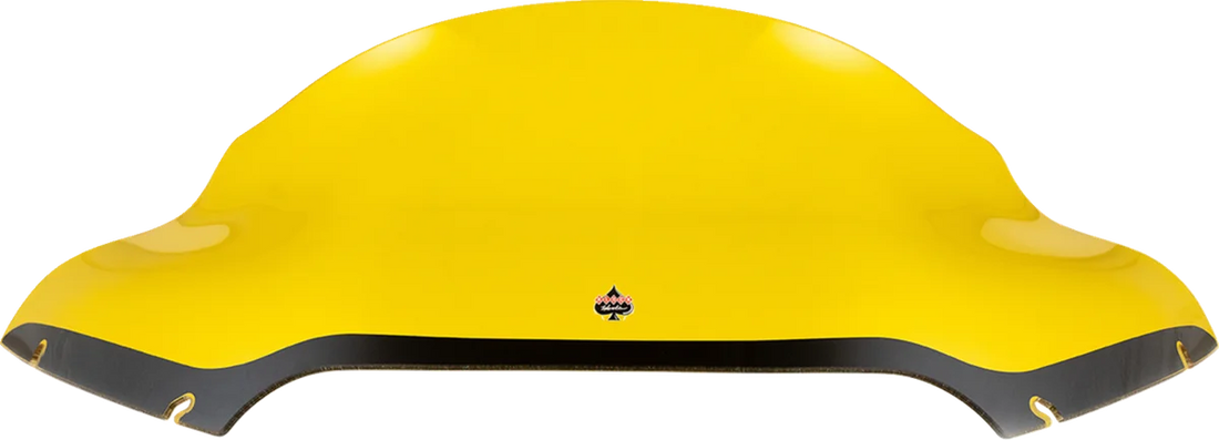 Klock Werks Kolor Flare™ Sport Windshield - 9" - Yellow - FLTR KWW-01-0669 - Side View