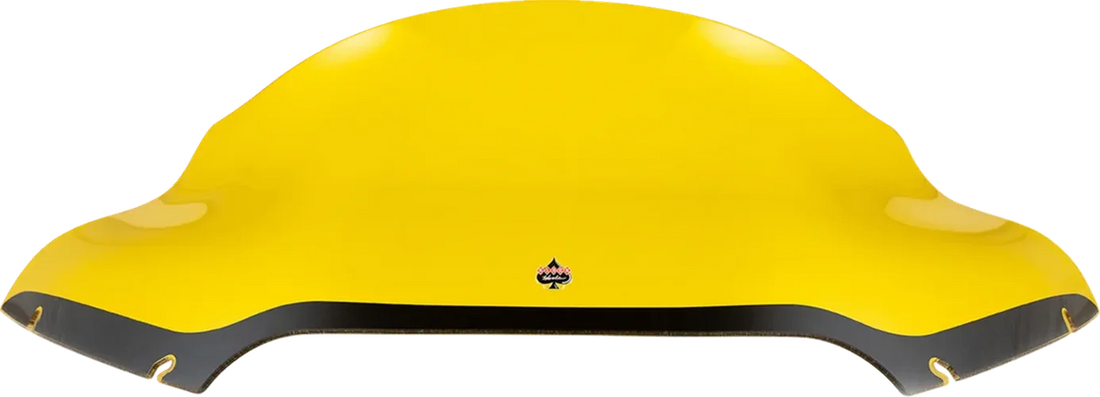 Klock Werks Kolor Flare™ Sport Windshield - 9" - Yellow - FLTR KWW-01-0669 - Side View