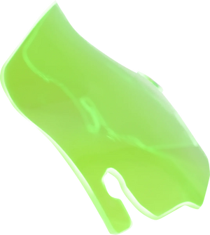 Klock Werks Kolor Flare™ Windshield - 3-1/2" - Green Ice - FLR KWW-01-0656 - Main Product View