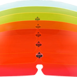 Load image into Gallery viewer, Klock Werks Kolor Flare™ Windshield - 3-1/2" - Orange Ice - FLR KWW-01-0653 - Back View