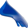 Load image into Gallery viewer, Klock Werks Kolor Flare™ Windshield - 6-1/2" - Blue - FLH KWW-01-0699 - Main Product View
