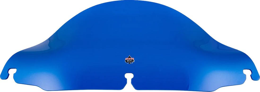 Klock Werks Kolor Flare™ Windshield - 6-1/2" - Blue - FLH KWW-01-0699 - Side View