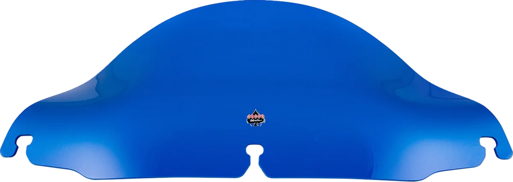 Klock Werks Kolor Flare™ Windshield - 6-1/2" - Blue - FLH KWW-01-0699 - Side View