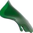 Load image into Gallery viewer, Klock Werks Kolor Flare™ Windshield - 6-1/2" - Green - FLH KWW-01-0698 - Main Product View