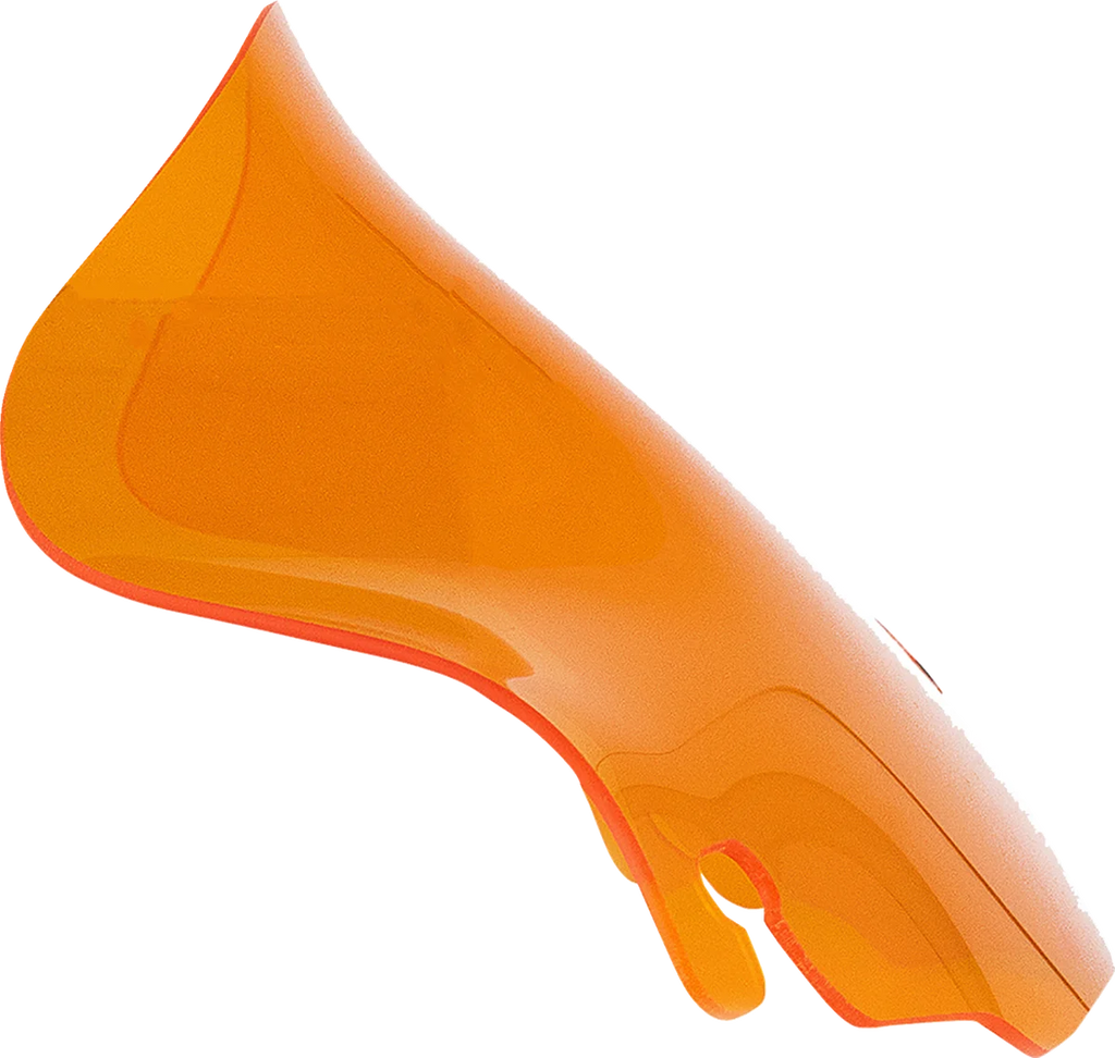 Klock Werks Kolor Flare™ Windshield - 6-1/2" - Orange - FLH KWW-01-0695 - Main Product View