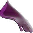 Load image into Gallery viewer, Klock Werks Kolor Flare™ Windshield - 6-1/2" - Purple - FLH KWW-01-0700 - Main Product View