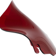 Load image into Gallery viewer, Klock Werks Kolor Flare™ Windshield - 6-1/2" - Red - FLH KWW-01-0697 - Main Product View