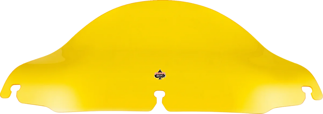 Klock Werks Kolor Flare™ Windshield - 6-1/2" - Yellow - FLH KWW-01-0696 - Side View