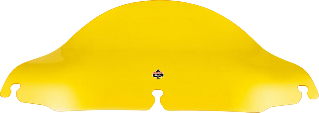 Klock Werks Kolor Flare™ Windshield - 6-1/2" - Yellow - FLH KWW-01-0696 - Side View
