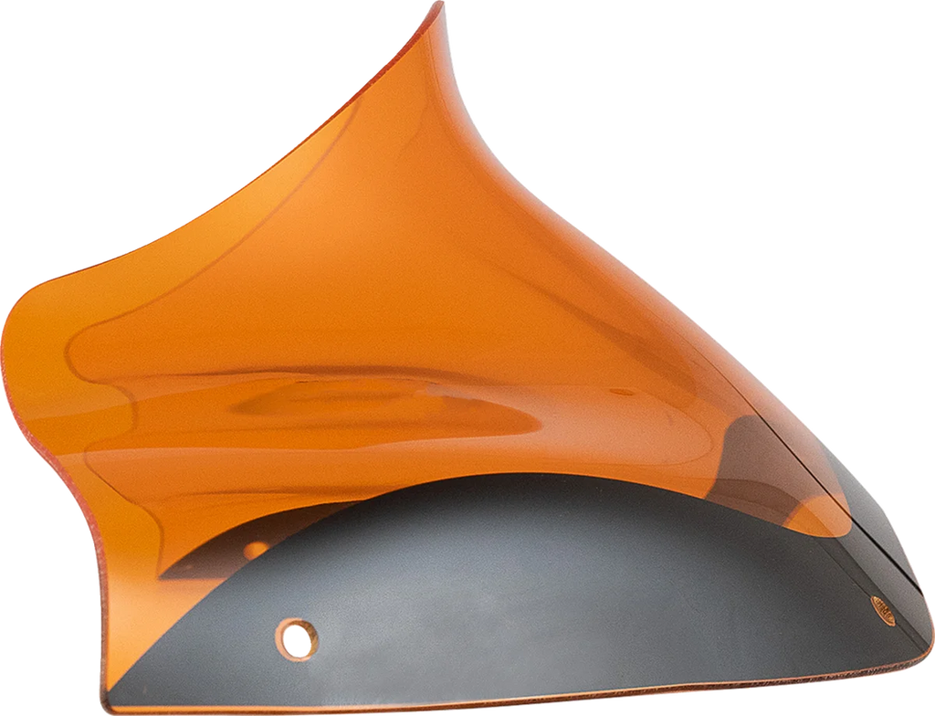 Klock Werks Kolor Flare™ Windshield - 6-1/2" - Yellow - FLH KWW-01-0696 - Detail View