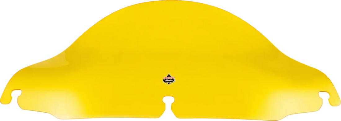 Klock Werks Kolor Flare™ Windshield - 6-1/2" - Yellow - FLH KWW-01-0696 - Side View