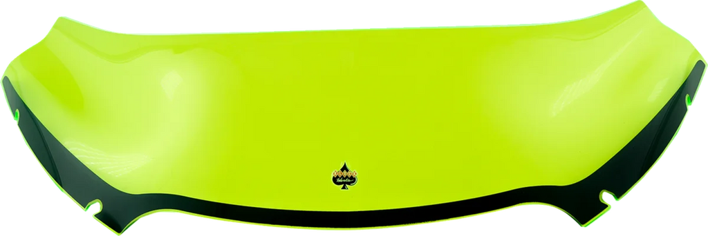 Klock Werks Kolor Flare™ Windshield - 6" - Green Ice - FLTR KWW-01-0631 - Side View