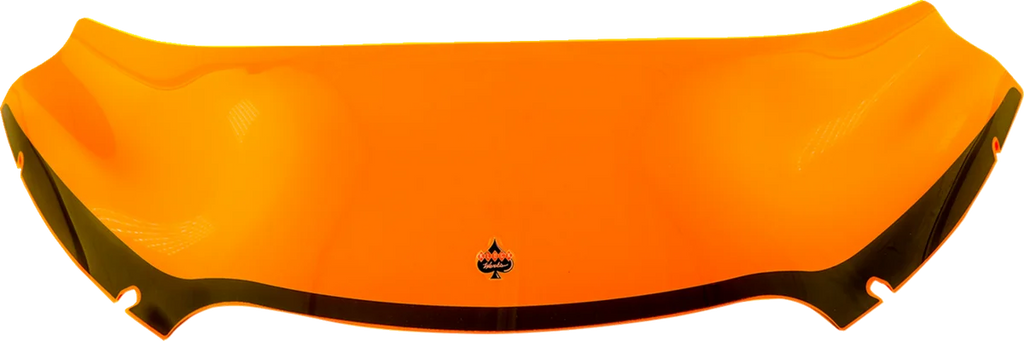 Klock Werks Kolor Flare™ Windshield - 6" - Orange Ice - FLTR KWW-01-0628 - Side View