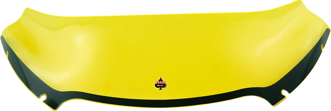 Klock Werks Kolor Flare™ Windshield - 6" - Yellow Ice - FLTR KWW-01-0629 - Side View