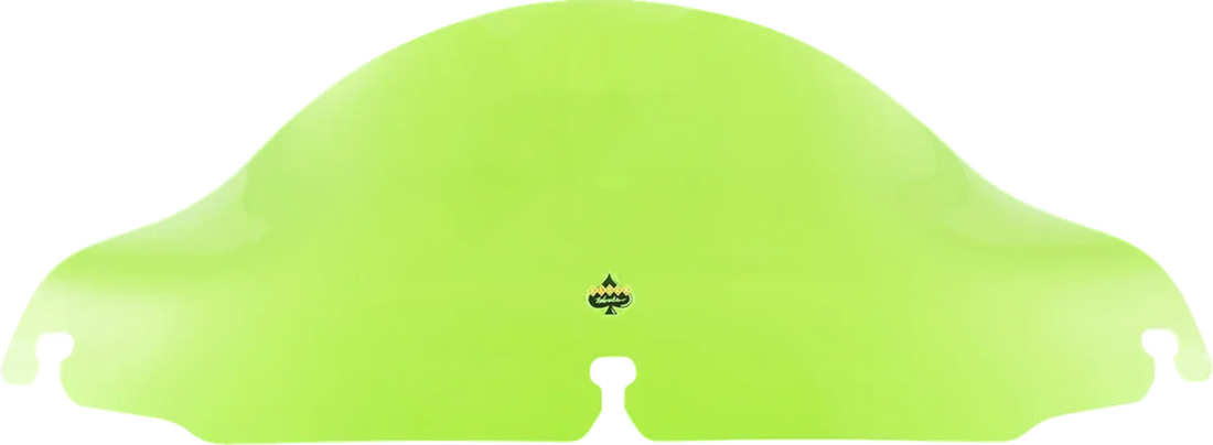 Klock Werks Kolor Flare™ Windshield - 6.5" - Green Ice - FLH KWW-01-0641 - Side View
