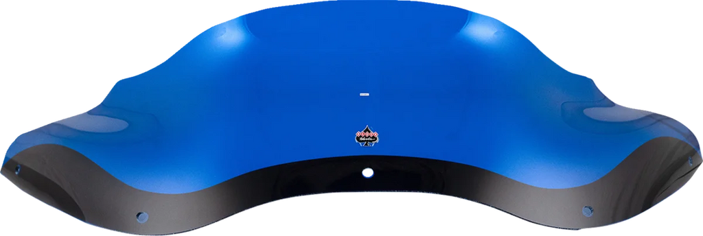 Klock Werks Kolor Flare™ Windshield - 8" - Blue - FLTR KWW-01-0693 - Side View