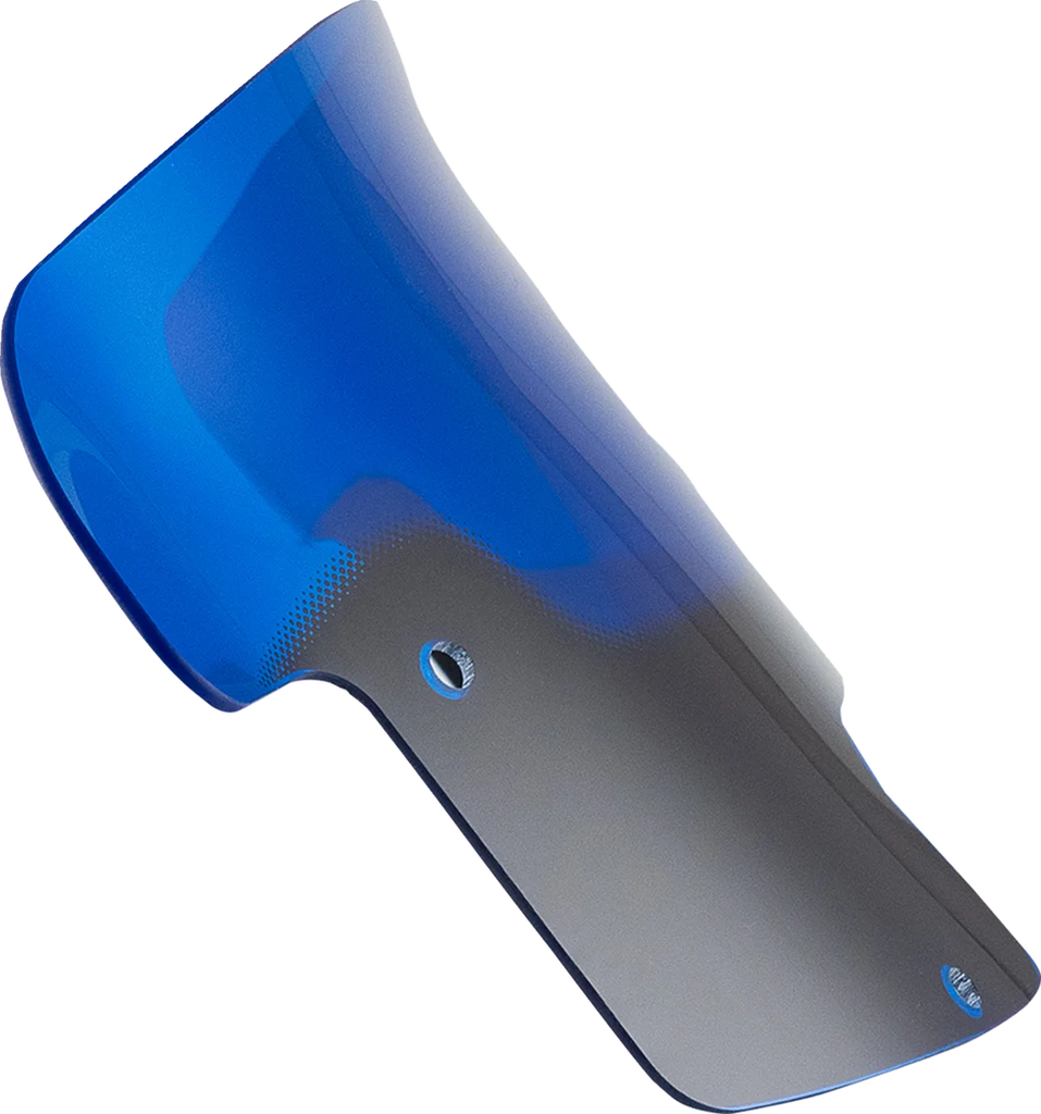 Klock Werks Kolor Flare™ Windshield - 8" - Blue - Indian KWW-04-0623 - Side View