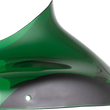 Load image into Gallery viewer, Klock Werks Kolor Flare™ Windshield - 8" - Green - FLTR KWW-01-0692 - Main Product View