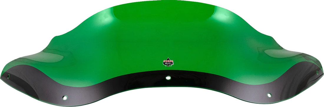Klock Werks Kolor Flare™ Windshield - 8" - Green - FLTR KWW-01-0692 - Side View