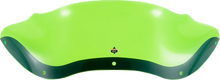 Load image into Gallery viewer, Klock Werks Kolor Flare™ Windshield - 8" - Green Ice - FLTR KWW-01-0626 - Side View