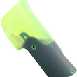 Load image into Gallery viewer, Klock Werks Kolor Flare™ Windshield - 8" - Green - Indian KWW-04-0621 - Side View