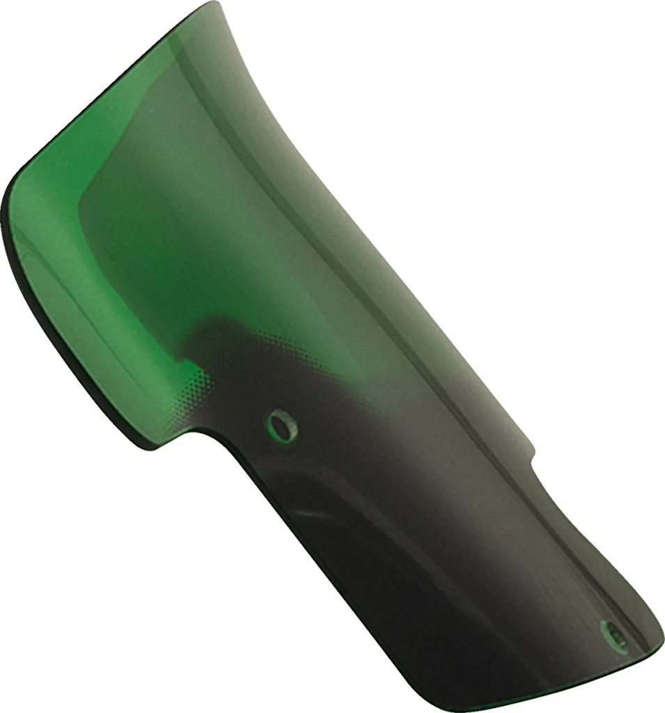 Klock Werks Kolor Flare™ Windshield - 8" - Green - Indian KWW-04-0630 - Side View