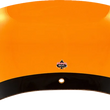 Load image into Gallery viewer, Klock Werks Kolor Flare™ Windshield - 8" - Orange - FLTR KWW-01-0689 - Side View
