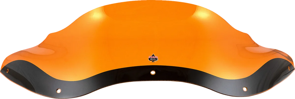 Klock Werks Kolor Flare™ Windshield - 8" - Orange - FLTR KWW-01-0689 - Side View