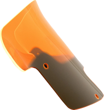 Load image into Gallery viewer, Klock Werks Kolor Flare™ Windshield - 8" - Orange - Indian KWW-04-0619 - Side View