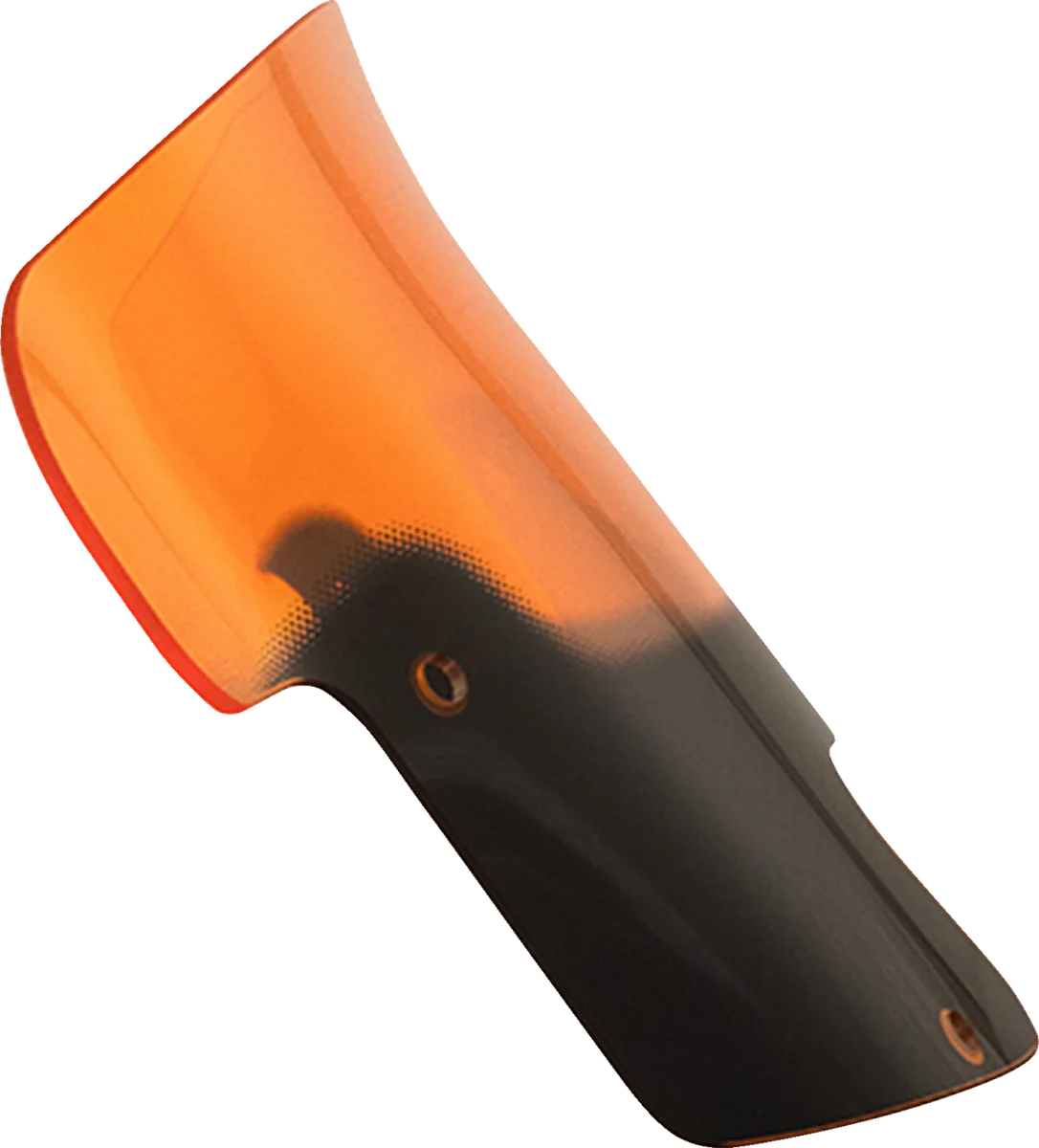 Klock Werks Kolor Flare™ Windshield - 8" - Orange - Indian KWW-04-0628 - Side View