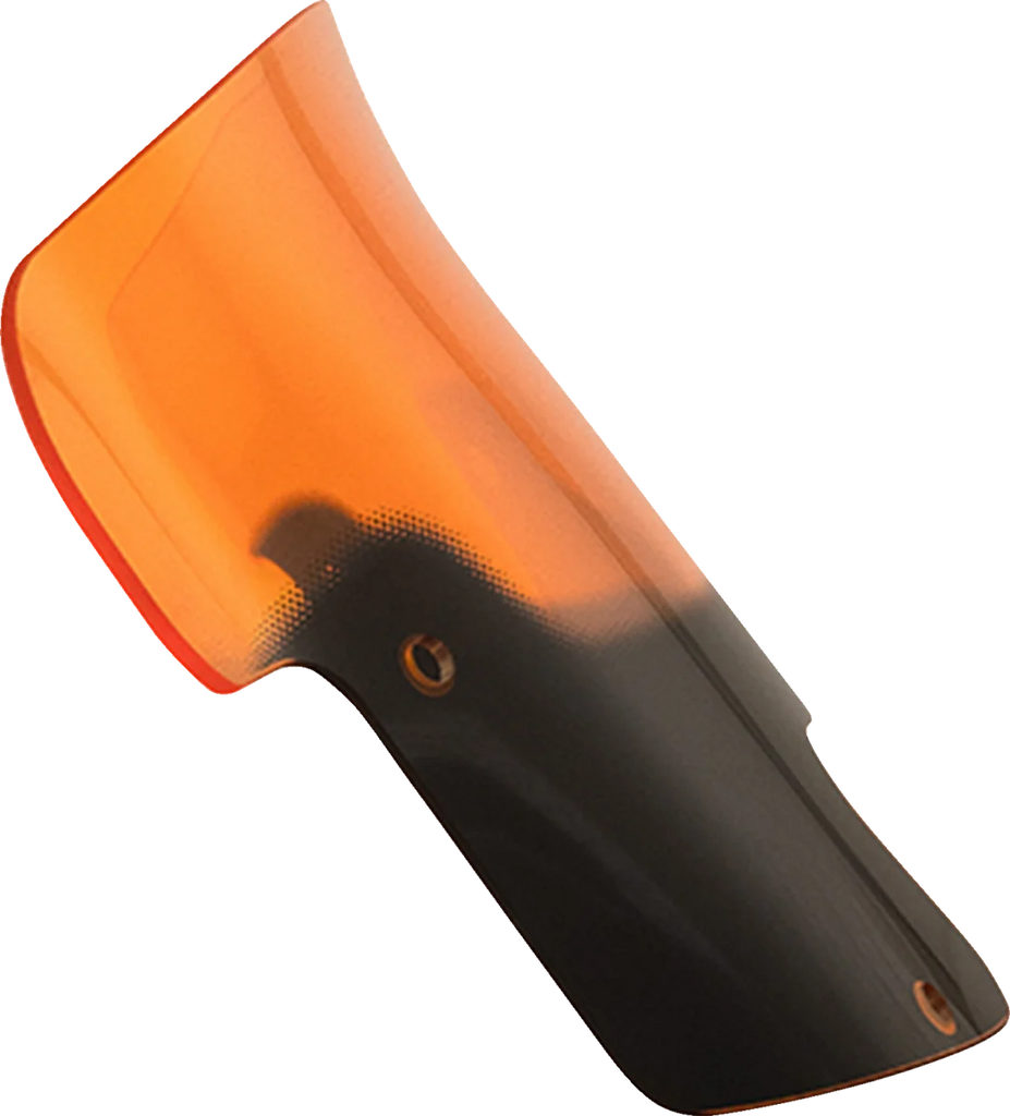 Klock Werks Kolor Flare™ Windshield - 8" - Orange - Indian KWW-04-0628 - Side View