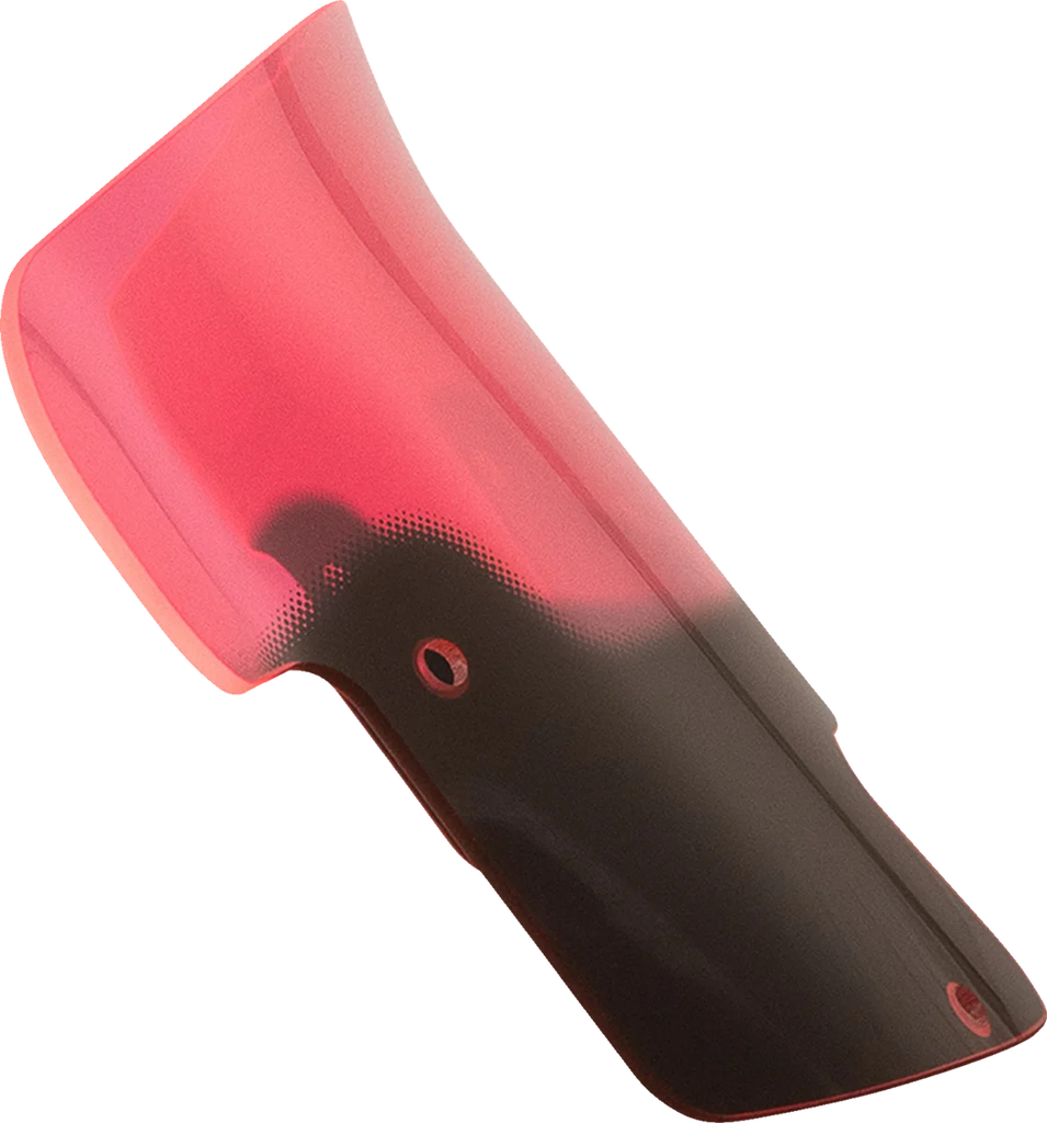 Klock Werks Kolor Flare™ Windshield - 8" - Pink - Indian KWW-04-0627 - Side View