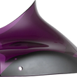 Load image into Gallery viewer, Klock Werks Kolor Flare™ Windshield - 8" - Purple - FLTR KWW-01-0694 - Main Product View
