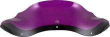 Load image into Gallery viewer, Klock Werks Kolor Flare™ Windshield - 8" - Purple - FLTR KWW-01-0694 - Side View