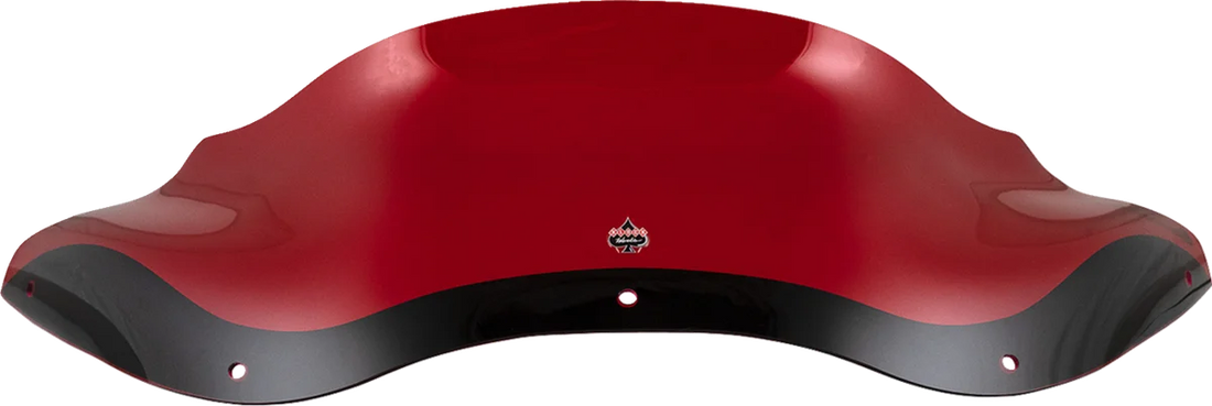 Klock Werks Kolor Flare™ Windshield - 8" - Red - FLTR KWW-01-0691 - Side View