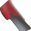 Load image into Gallery viewer, Klock Werks Kolor Flare™ Windshield - 8" - Red - Indian KWW-04-0622 - Side View