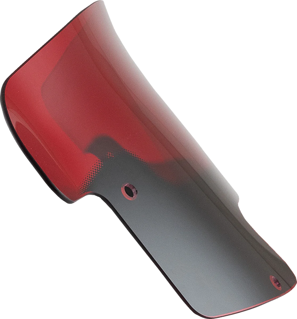 Klock Werks Kolor Flare™ Windshield - 8" - Red - Indian KWW-04-0622 - Side View