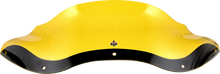 Load image into Gallery viewer, Klock Werks Kolor Flare™ Windshield - 8" - Yellow - FLTR KWW-01-0690 - Side View
