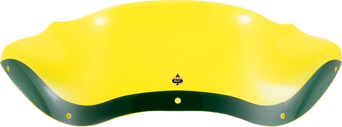 Klock Werks Kolor Flare™ Windshield - 8" - Yellow Ice - FLTR KWW-01-0624 - Side View